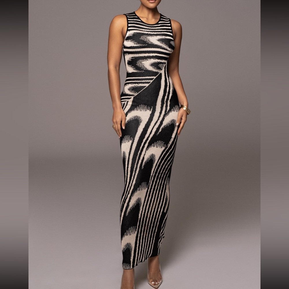 JLUXLABEL Black Chasing Dawn Maxi Dress